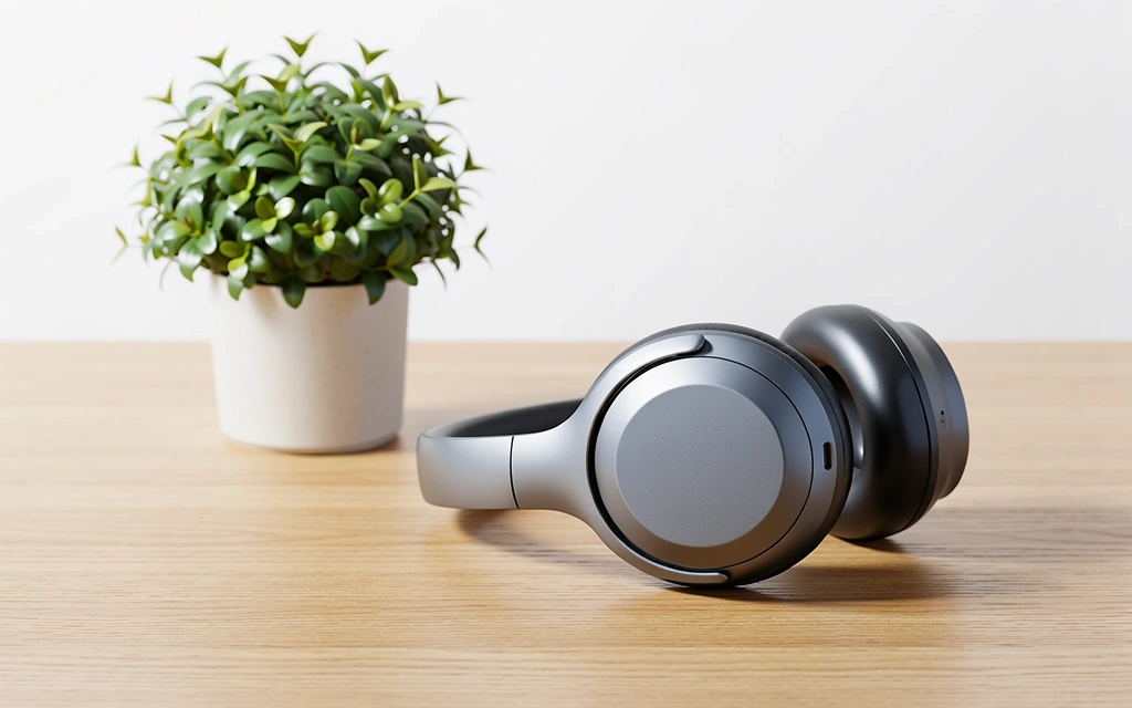 Cuffie di alta qualità in un ambiente zen